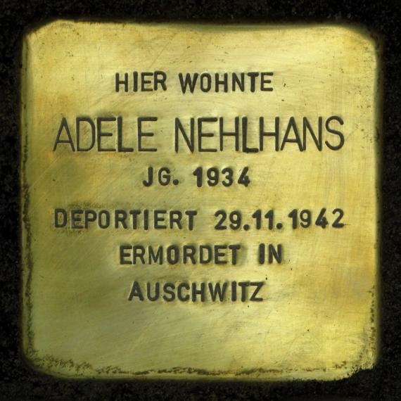 Stolperstein.Mitte.Torstraße 210.Adele.Nehlhans.3262