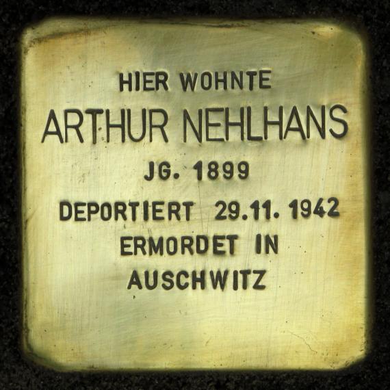 Stolperstein.Mitte.Torstraße 210.Arthur.Nehlhans.3255