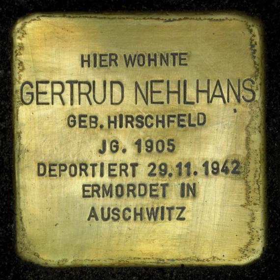 Stolperstein.Mitte.Torstraße 210.Gertrud Nehlhans.3258