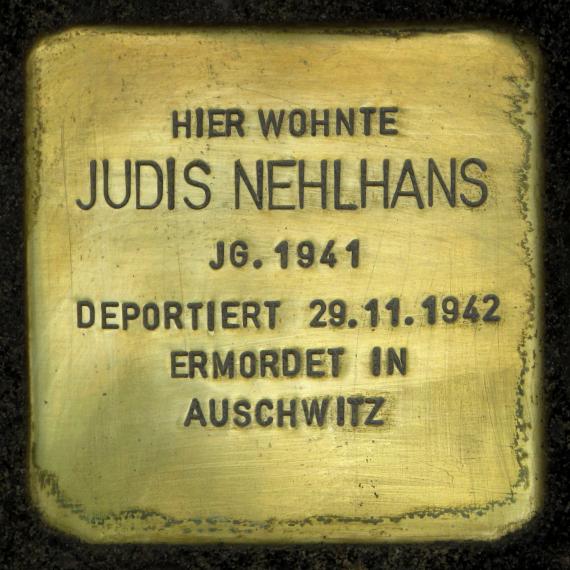 Stolperstein.Mitte.Torstraße 210.Judis Nehlhans.3264