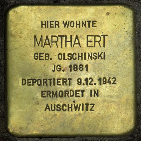 Stolperstein.Mitte.Torstraße 216.Martha Ert.3213