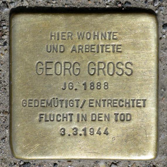 Stolperstein.Mitte.Torstraße 223.Georg Gross.3057