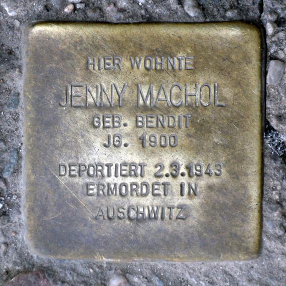 Stolperstein.Mitte.Torstraße 70.Jenny Machol.2956