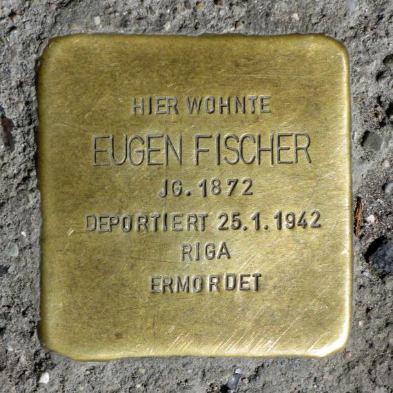 Stolperstein.Mitte.Torstraße 95.Eugen Fischer.2990