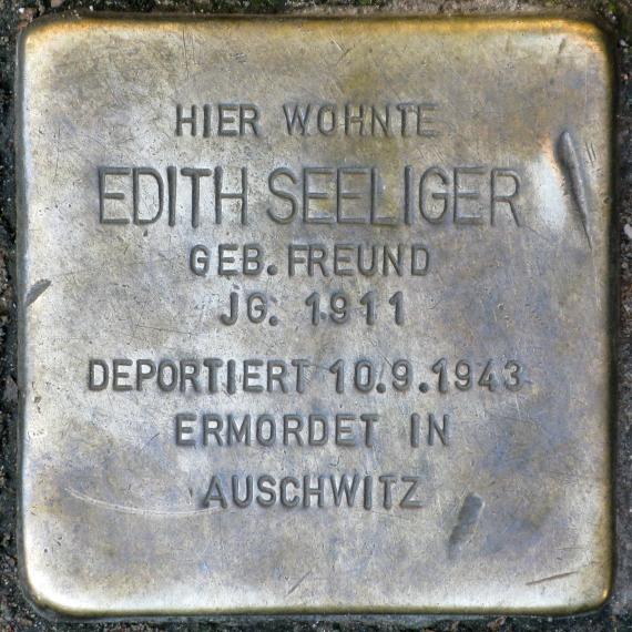 Stolperstein.Mitte.Weinbergsweg 20.Edith Seeliger.5546