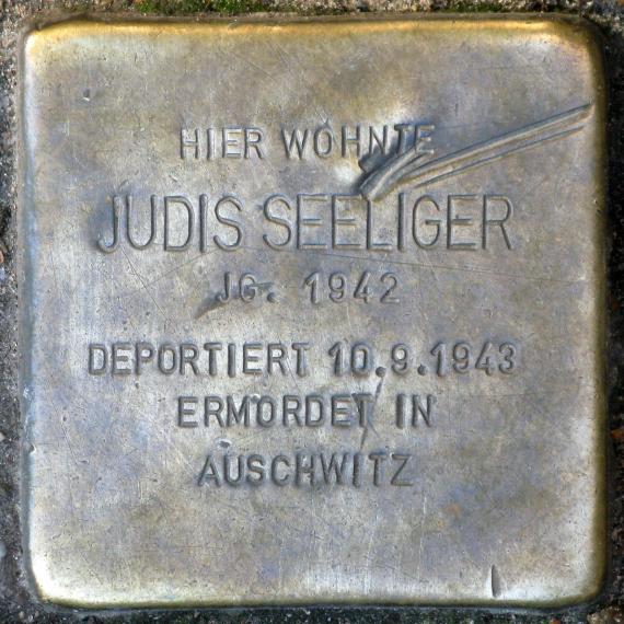 Stolperstein.Mitte.Weinbergsweg 20.Judis Seeliger.5543