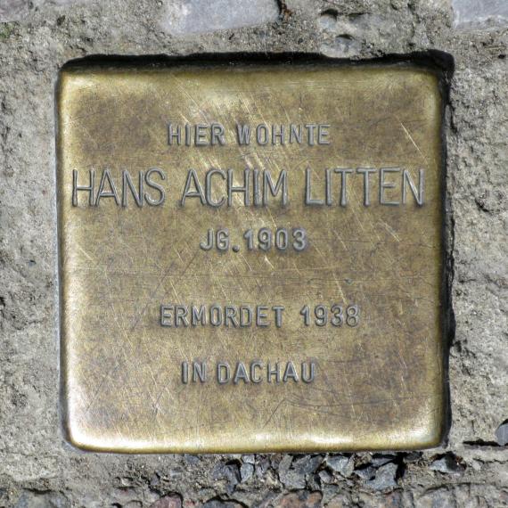 Stolperstein.Mitte.Zolastraße 1 A.Hans Achim Litten.3511