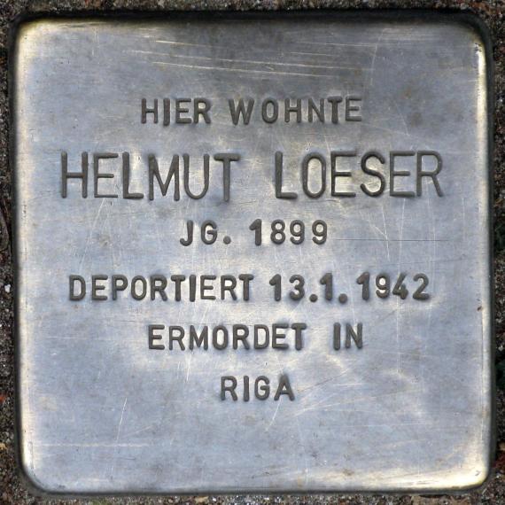 Stolperstein.Pankow.Mühlenstraße 30.Helmut.Loeser.5993