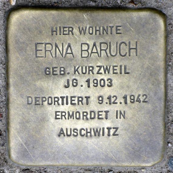 Stolperstein.Pankow.Schulzestraße.14.Erna.Baruch.0373