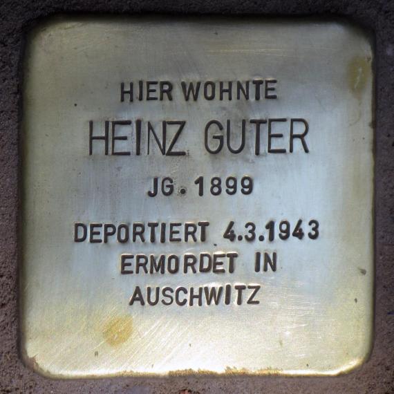 Stolperstein.Rahnsdorf.Seestraße 32.Heinz Guter.5579