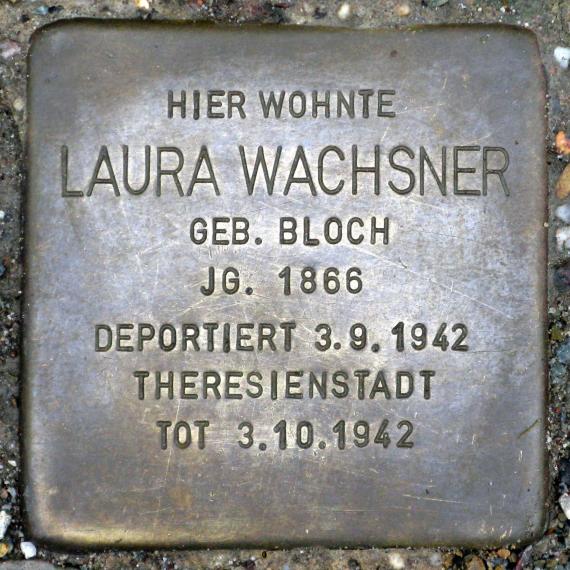 Stolperstein.Schöneberg.Barbarossastraße.45.Laura.Wachsner.9443
