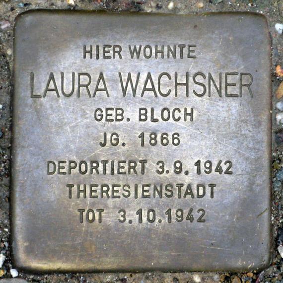 Stolperstein.Schöneberg.Barbarossastraße 45.Laura Wachsner.9443