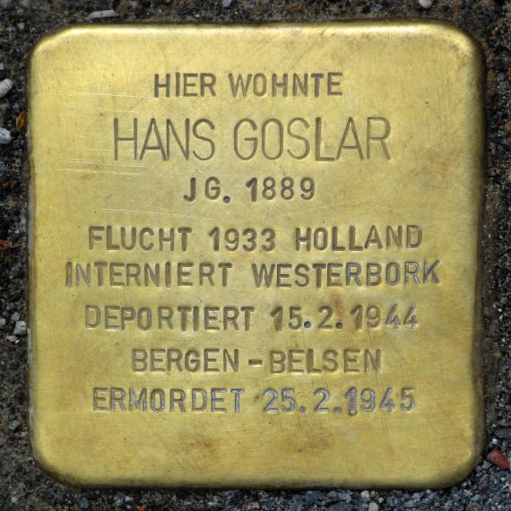 Stolperstein.Tiergarten.Paul-Löbe-Allee.Hans.Goslar.4676