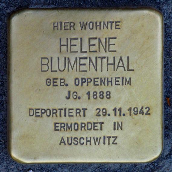 Stolperstein.Weißensee.Berliner Allee 83.Helene Blumenthal.3851