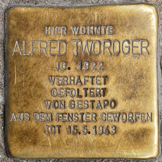 Stolperstein Alfred Tworoger Müllerstraße 126 A 0048