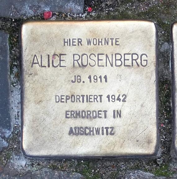 Alice Rosenberg stumbling block