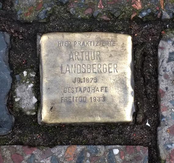 Arthur Landsberger stumbling block