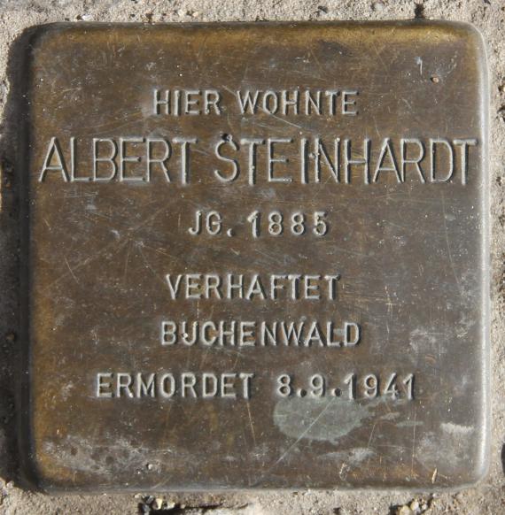 Stolperstein Corinthstr 51 (Friedr) Albert Steinhardt