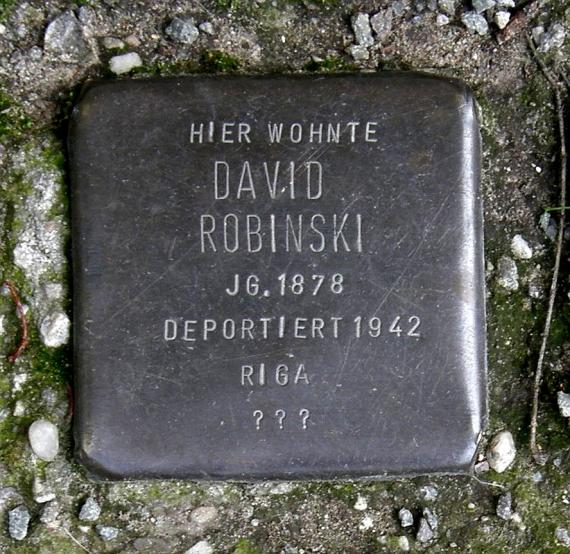 Stolperstein David Robinski