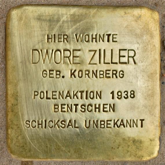 Stolperstein Dwore Ziller Brunnenstraße 114 0035