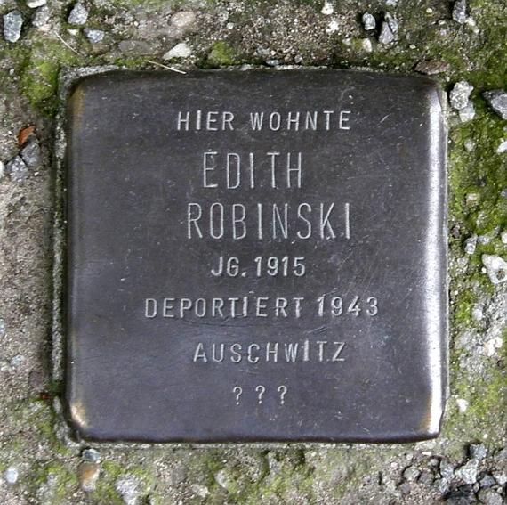 Edith Robinski stumbling block