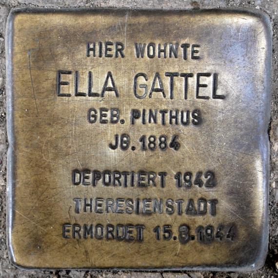 Stolperstein Ella Gattel Prinzenallee 58 0082