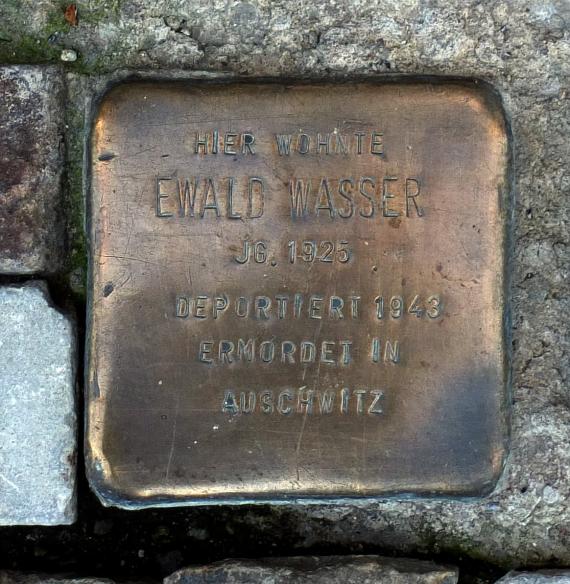 Ewald Wasser stumbling block