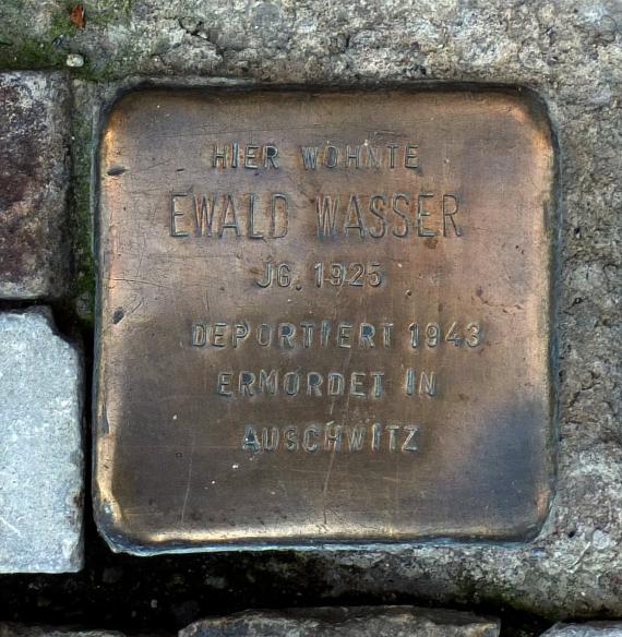 Stolperstein Ewald Wasser