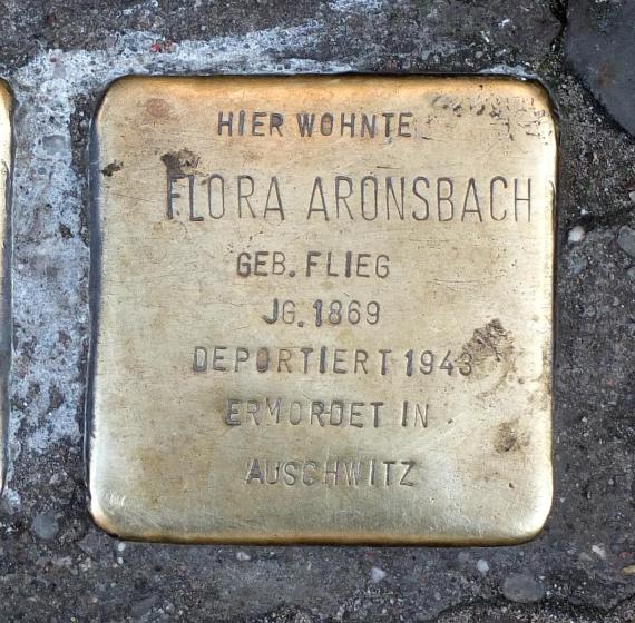 Stolperstein Flora Aronsbach