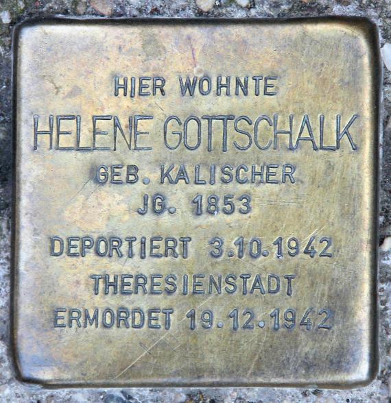 Stolperstein Freisinger Str 6 (Schön) Helene Gottschalk