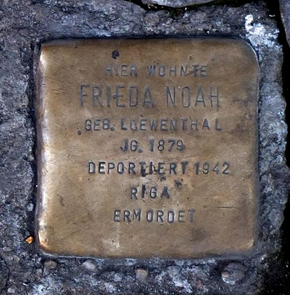 Stolperstein Frieda Noah