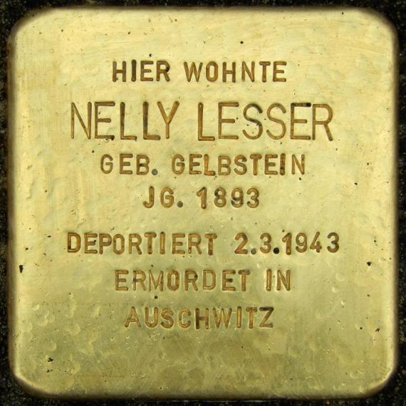 Stolperstein Friedrichshain Landsberger Allee 60 Nelly Lesser