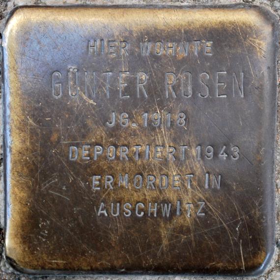 Stolperstein Günter Rosen Bellermannstraße 79-80 0061