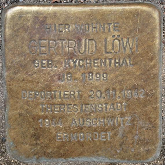 Stolperstein Gertrud Löwi Uferstraße 13 0098