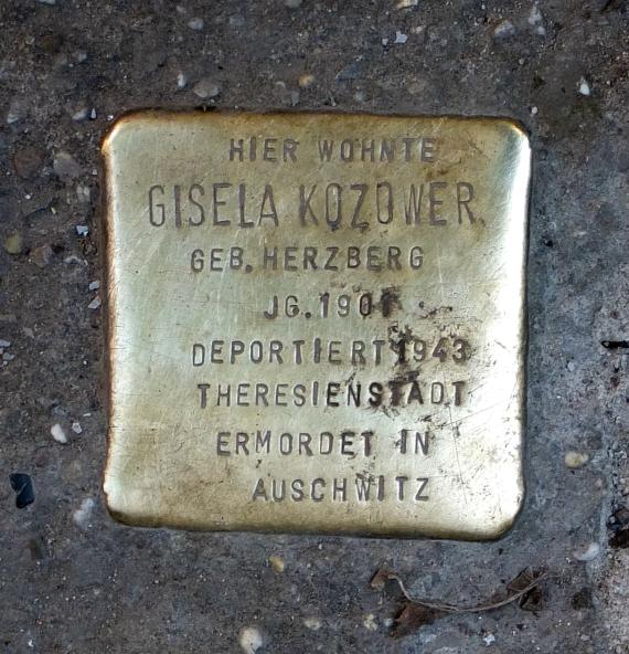 Gisela Kozower Stumbling Stone
