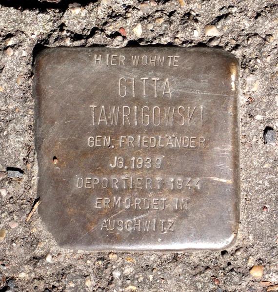 Stolperstein Gitta Tawrigowski