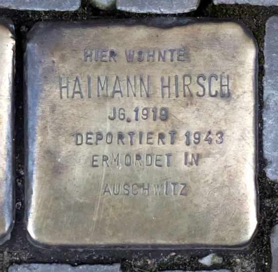 Haimann Hirsch stumbling block