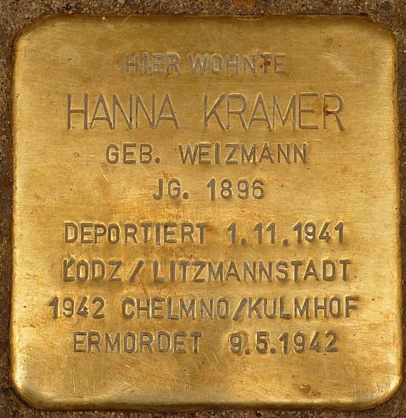 Stolperstein Hanna Kramer