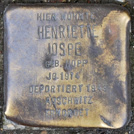 Stolperstein Henriette Jospe Liebenwalder Straße 40 0034
