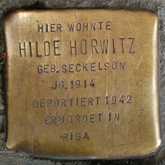 Stolperstein Hilde Horwitz Badstraße 61 0051
