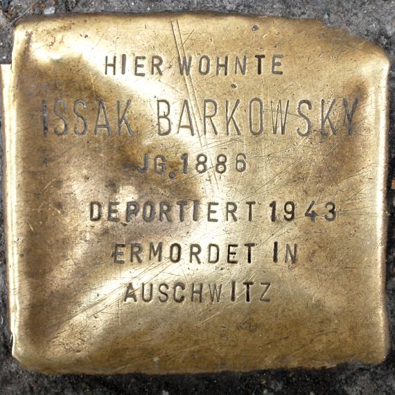 Stolperstein Issak Barkowsky Badstraße 58 0055