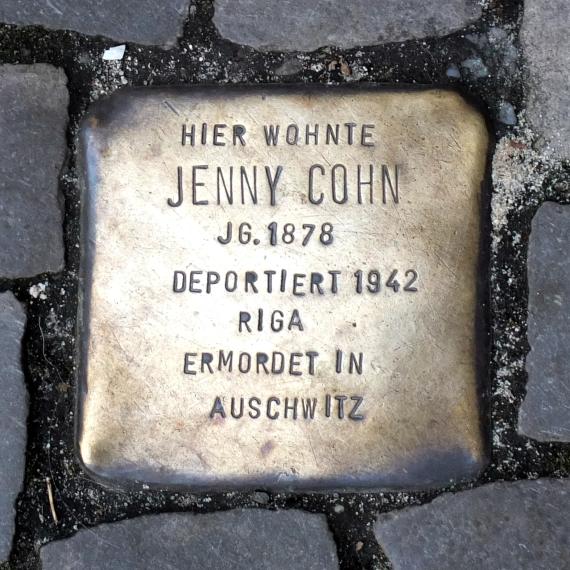 Jenny Cohn stumbling block