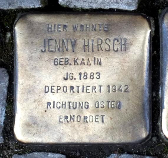 Jenny Hirsch stumbling block