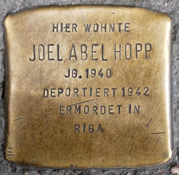 Stolperstein Joel Abel Hopp Badstraße 64 0048