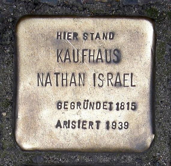 Stolperstein Kaufhaus Nathan Israel