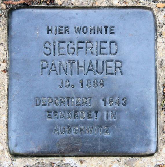 Stolperstein Kleineweg 105 (Templ) Siegfried Panthauer