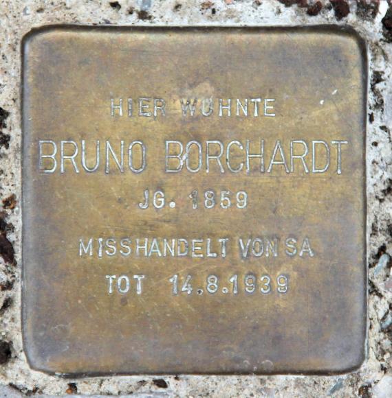 Stolperstein Lenther Steig 19 (Siemens) Bruno Borchardt