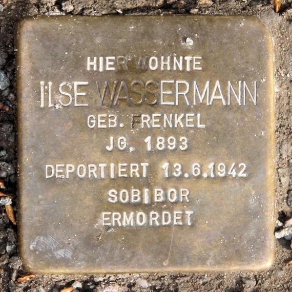Stolperstein Mahnkopfweg 11 (Willst) Ilse Wassermann