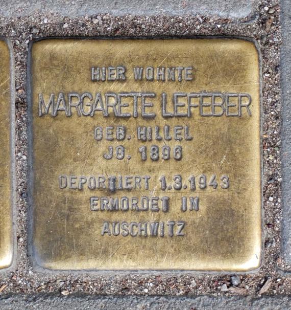 Margarete Lefeber stumbling block