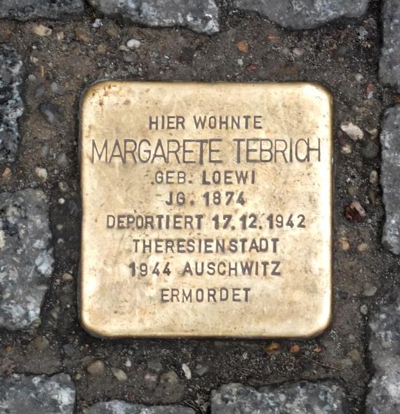 Stolperstein Margarete Tebrich